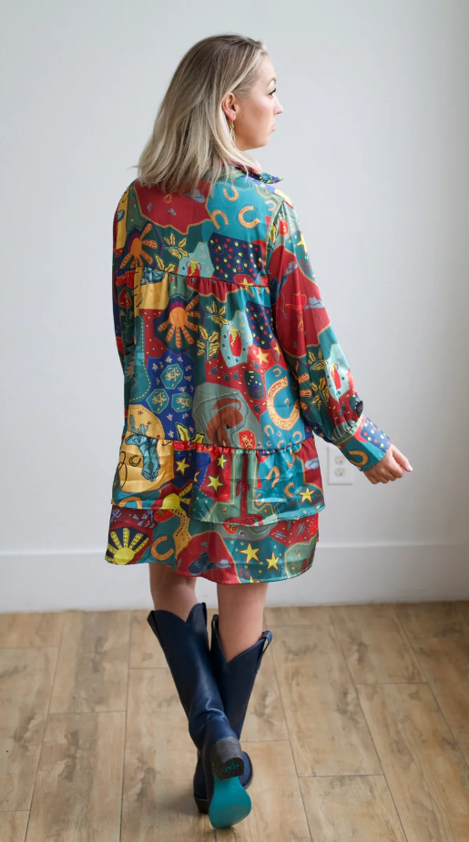 Satin Cowboy Dress