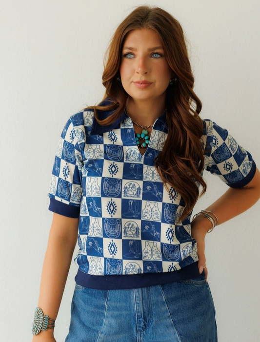 The Rodeo Check Polo