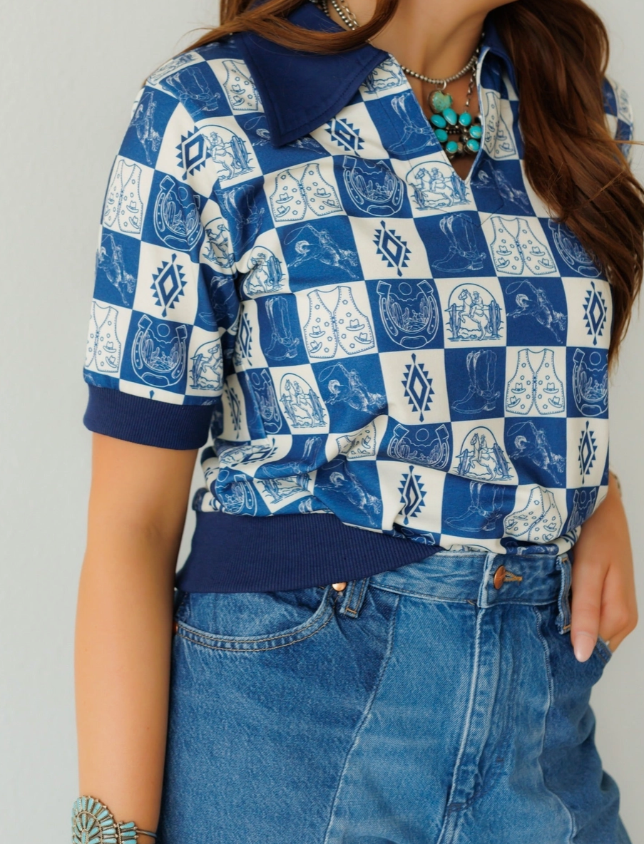 The Rodeo Check Polo