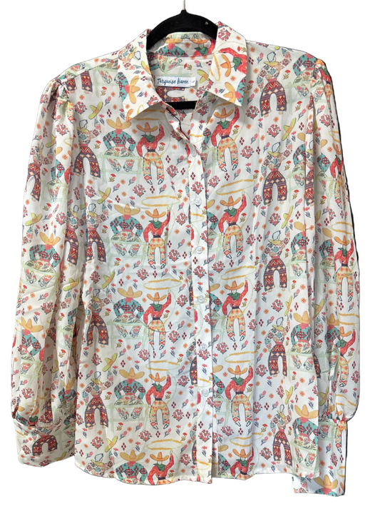 Roping Rodeo Button-Down