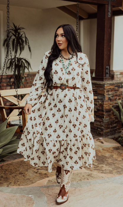 Prairie Bloom Midi Dress