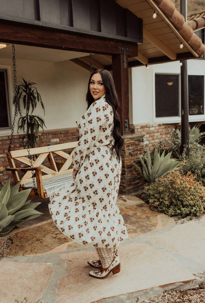 Prairie Bloom Midi Dress