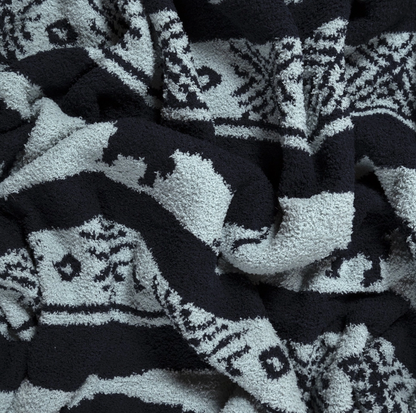 Buffalo Blues Stretchy Throw Blanket