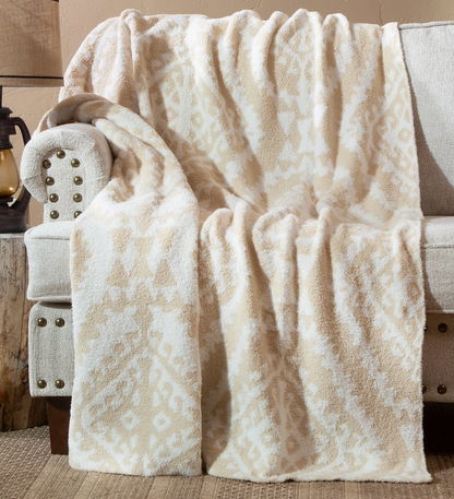 Moroccan Tan Stretchy Throw