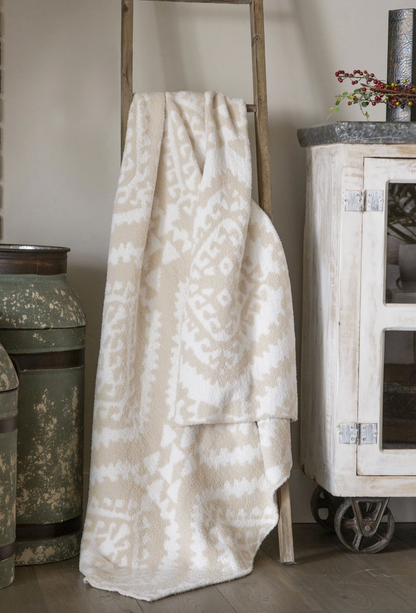 Moroccan Tan Stretchy Throw