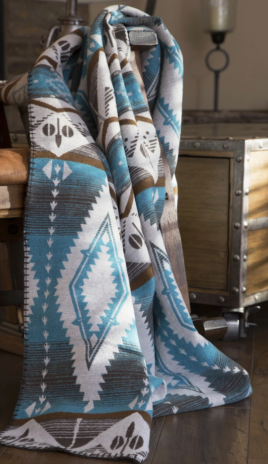 Turquoise Earth Throw
