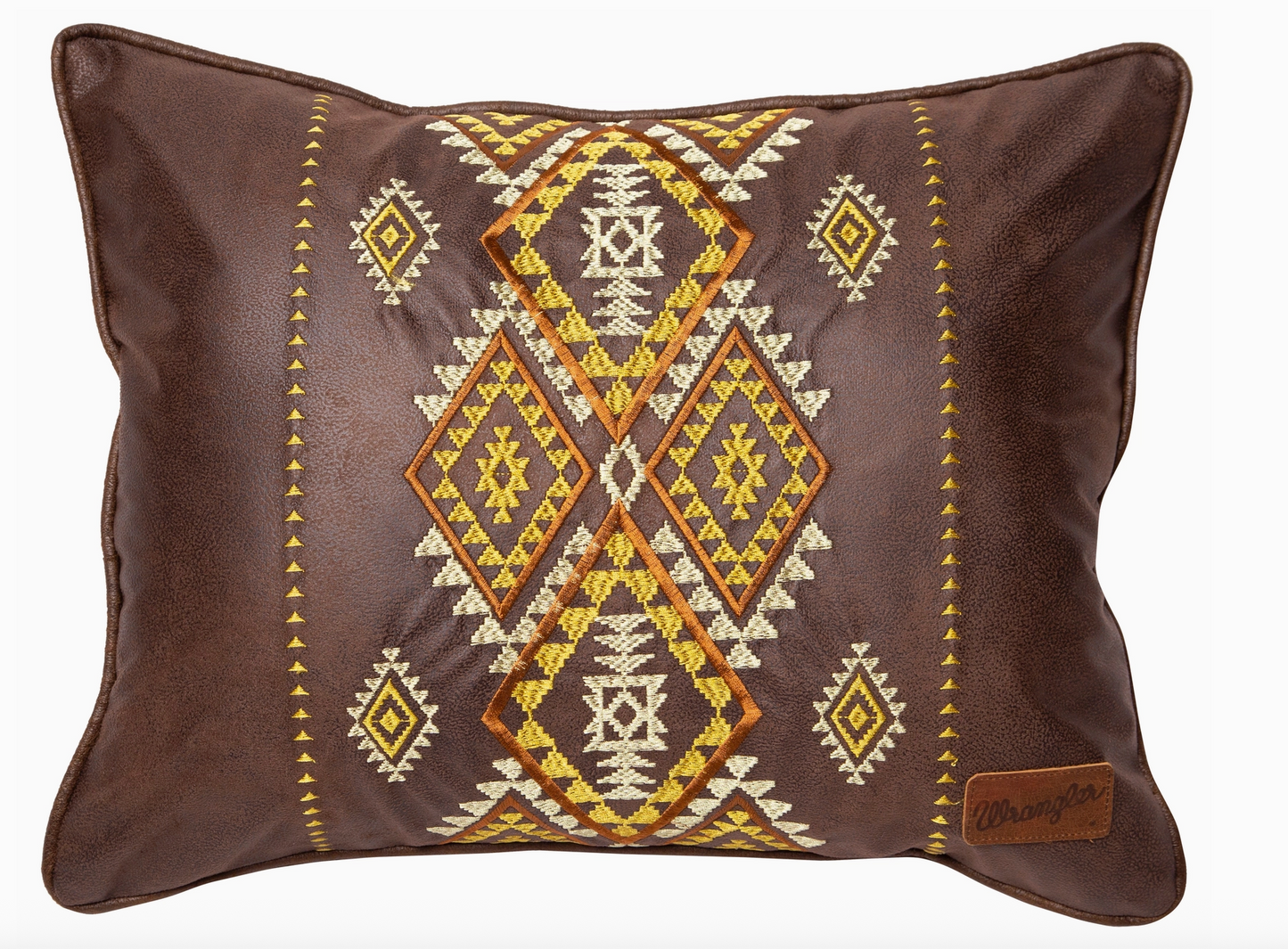 Wrangler® Diamond River Faux Leather Pillow