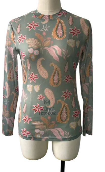 Desert Paisley Muse Mesh Top