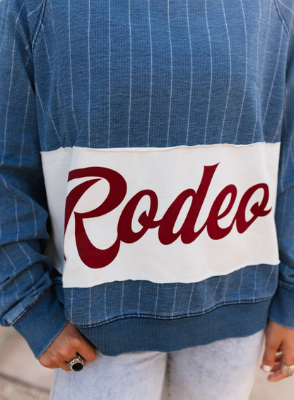 Rodeo Striped Denim Top