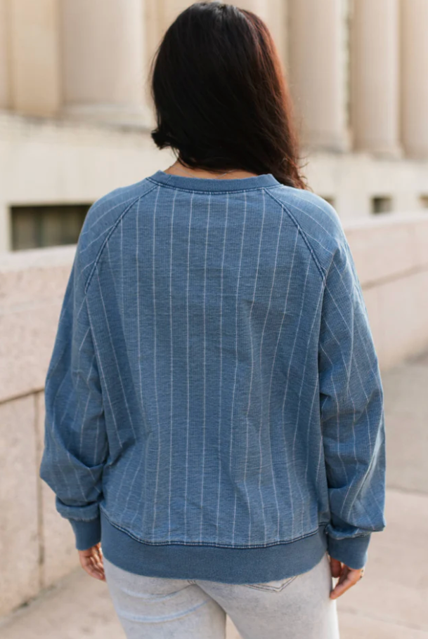 Rodeo Striped Denim Top