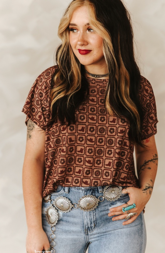 The Outlaw Mosaic Top