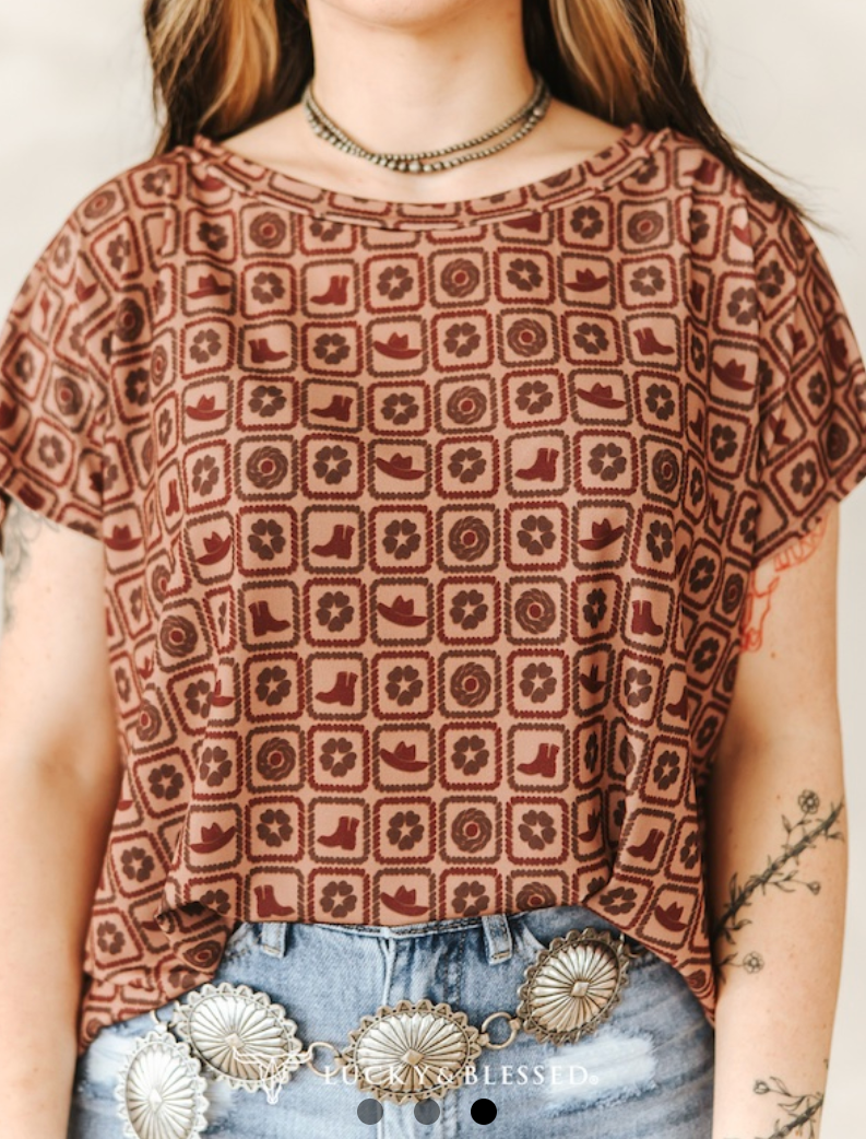 The Outlaw Mosaic Top