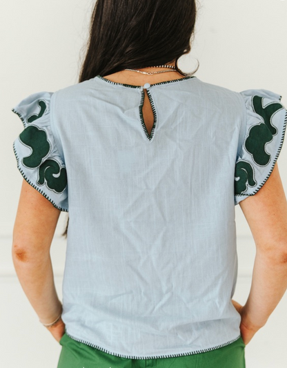 Jade Outlaw Blouse