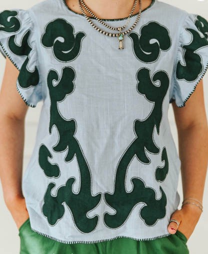 Jade Outlaw Blouse