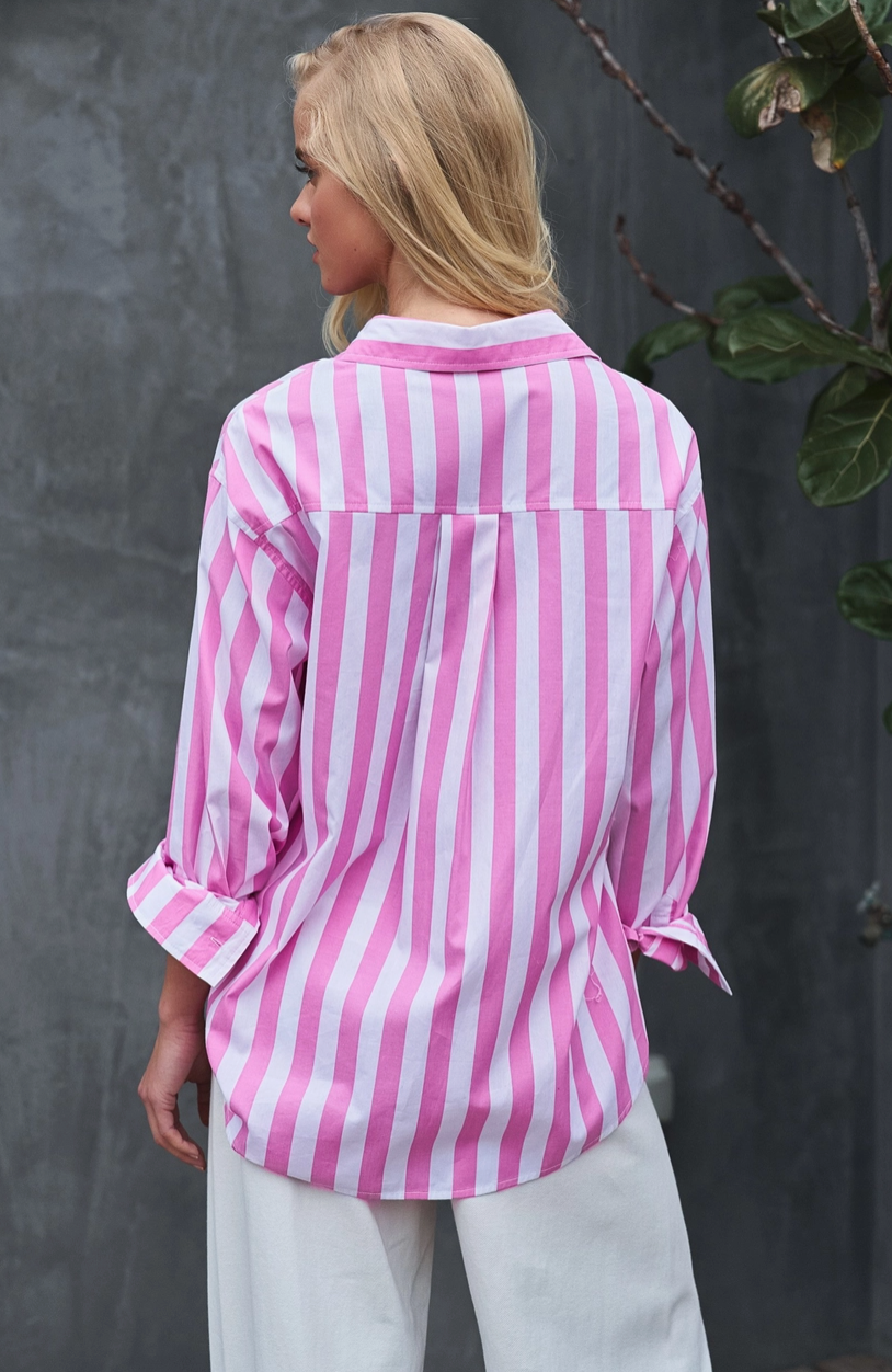 Pink Prairie Daydream Button-Up