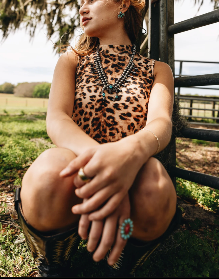 Turn Out Tank- Leopard