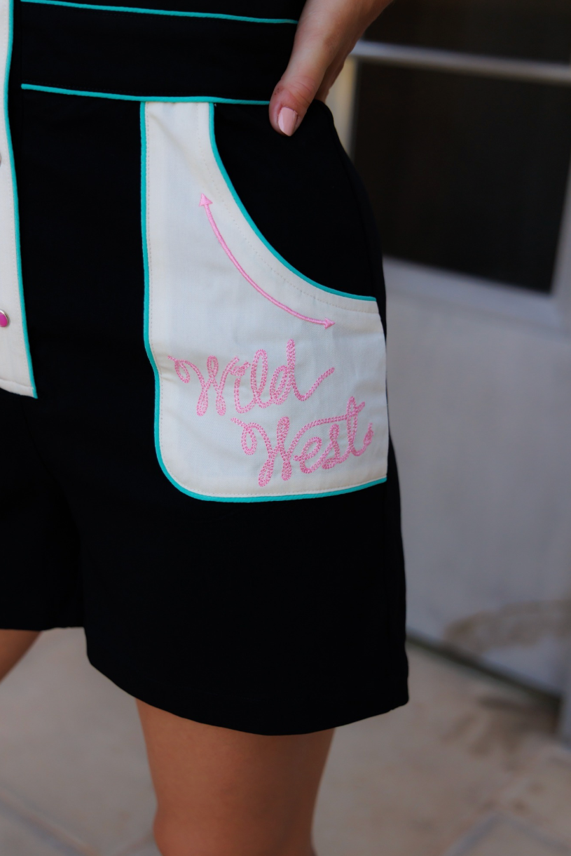 Wild West Pearl Snap Romper
