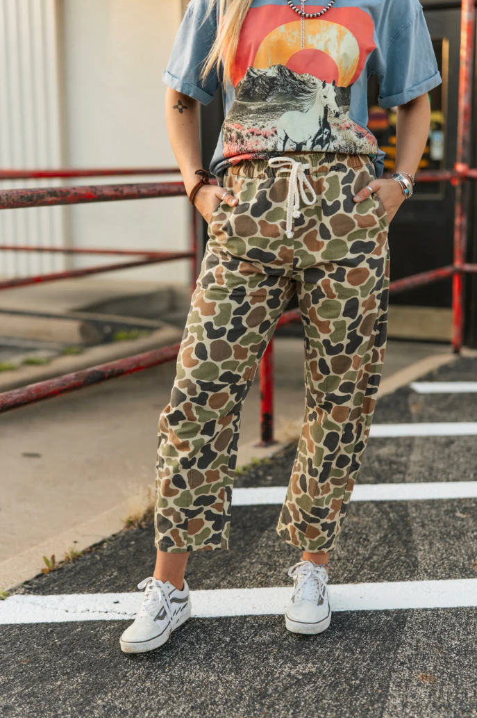 Duck Camo Drift Barrel Joggers