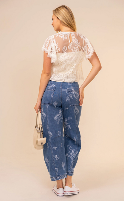 Midnight Rodeo Barrel Jeans