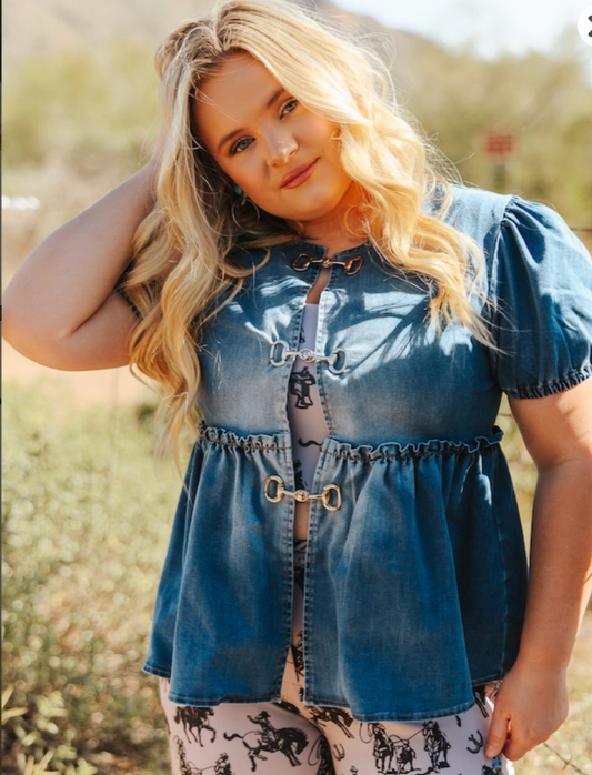 The Buckle Up Babydoll Top