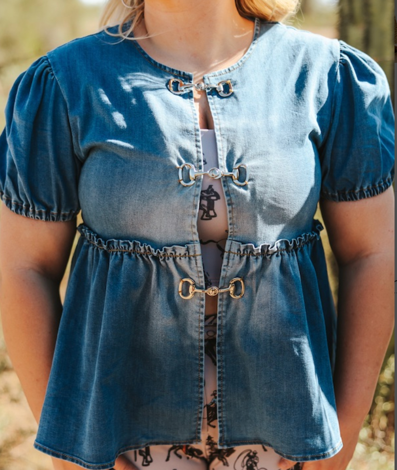 The Buckle Up Babydoll Top