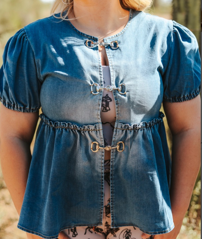 The Buckle Up Babydoll Top