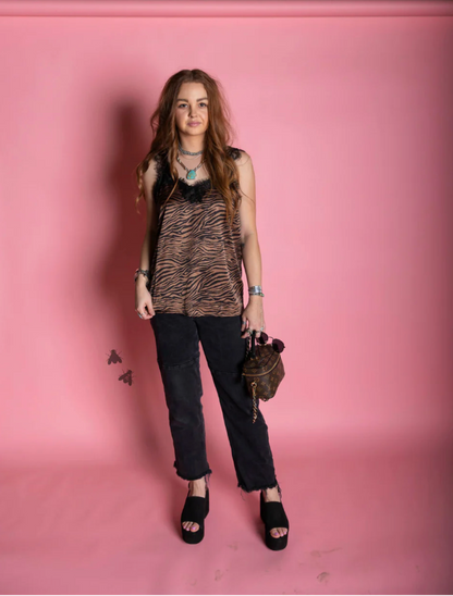 Wild Allure Tank *Zebra