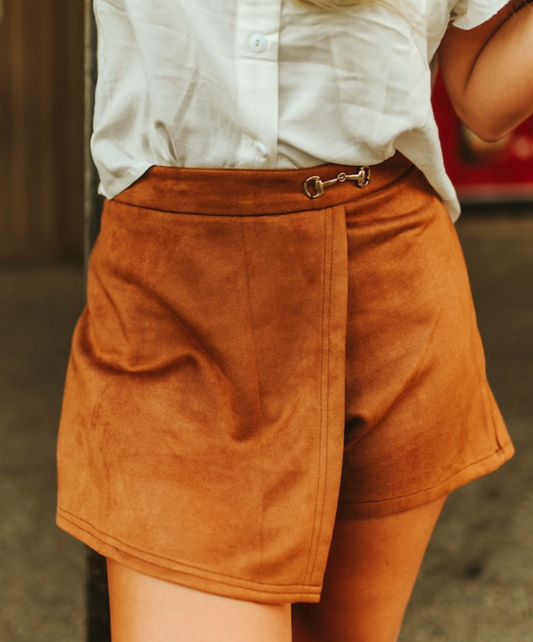 The Bit & Bridle Skort *Camel