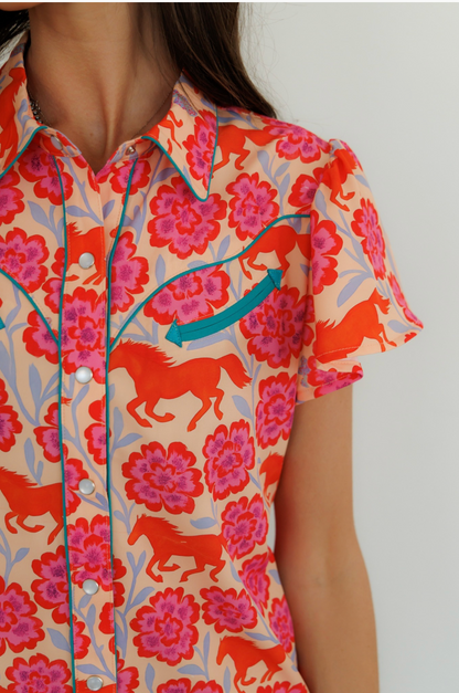 The Painted Prairie Pearl Snap