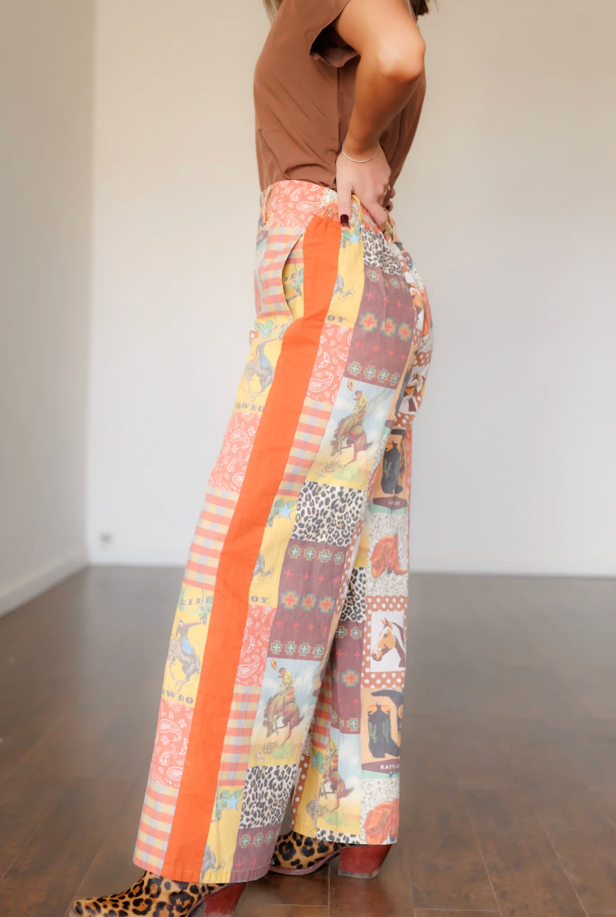 The Saddle Stamp Wide Leg Pants