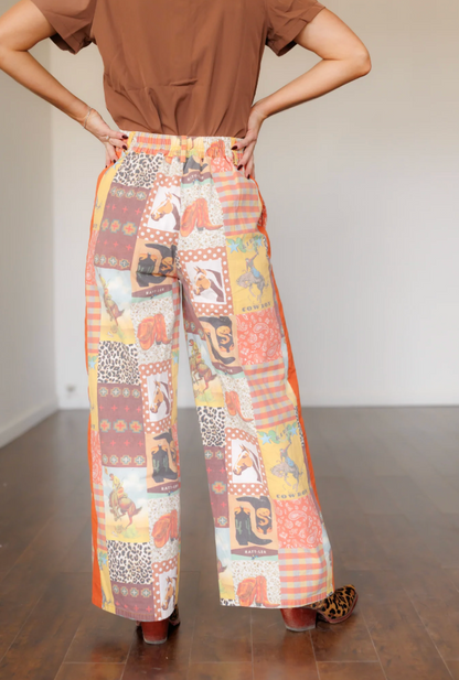 The Saddle Stamp Wide Leg Pants