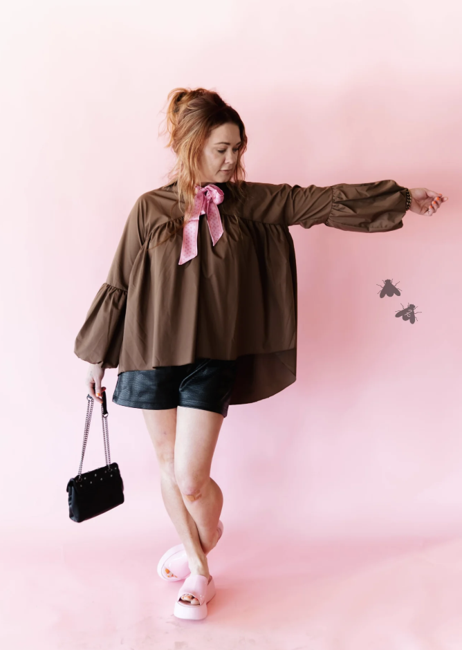 The Brazos Top * Mocha