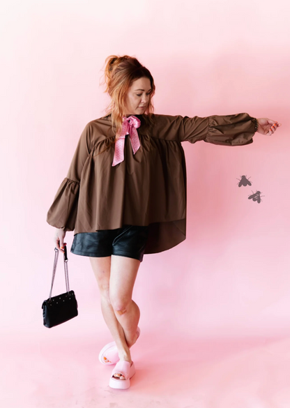 The Brazos Top * Mocha