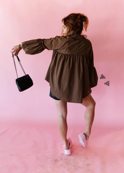 The Brazos Top * Mocha