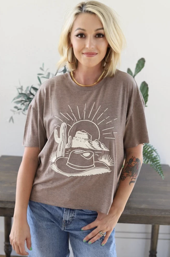 Westward Sunrise Tee