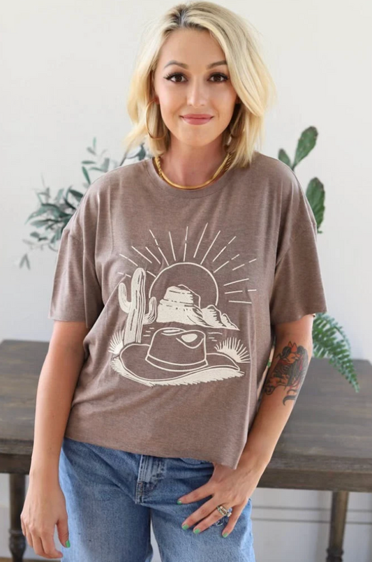 Westward Sunrise Tee