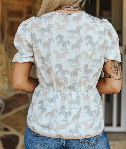 The Wild Mustang Blouse