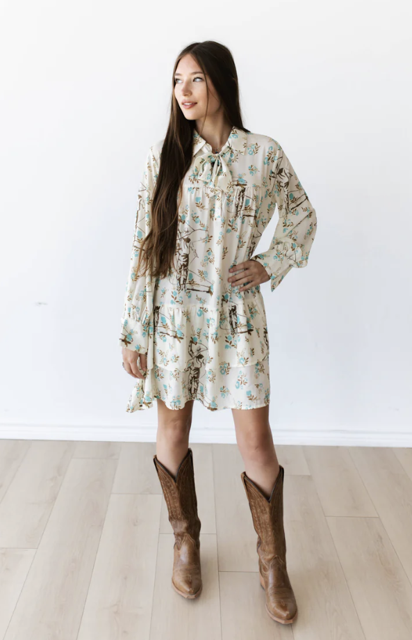 Roping Cowboy Dress